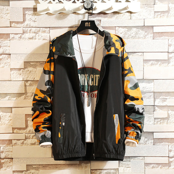 Windbreaker Jacket Red Camo